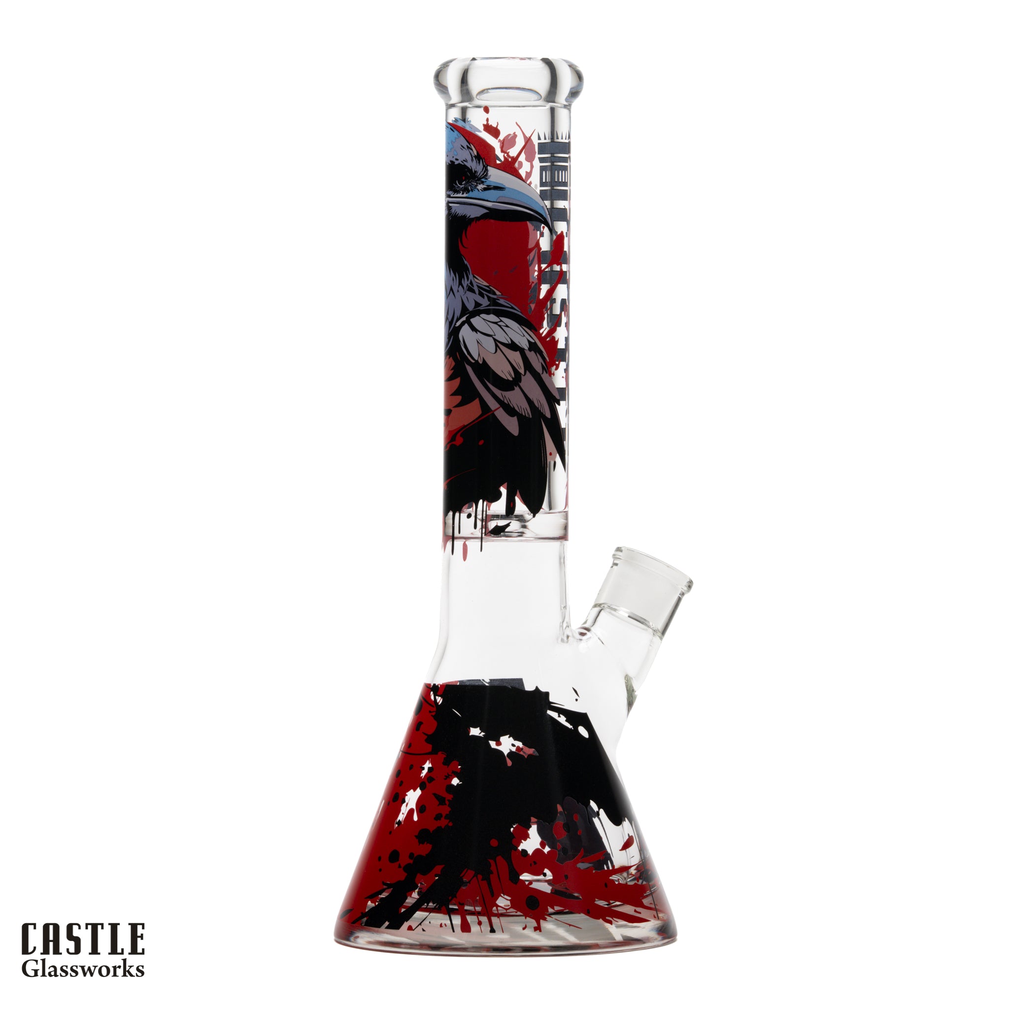 14-Inch Raven Beaker Bong - 9mm Borosilicate Glass