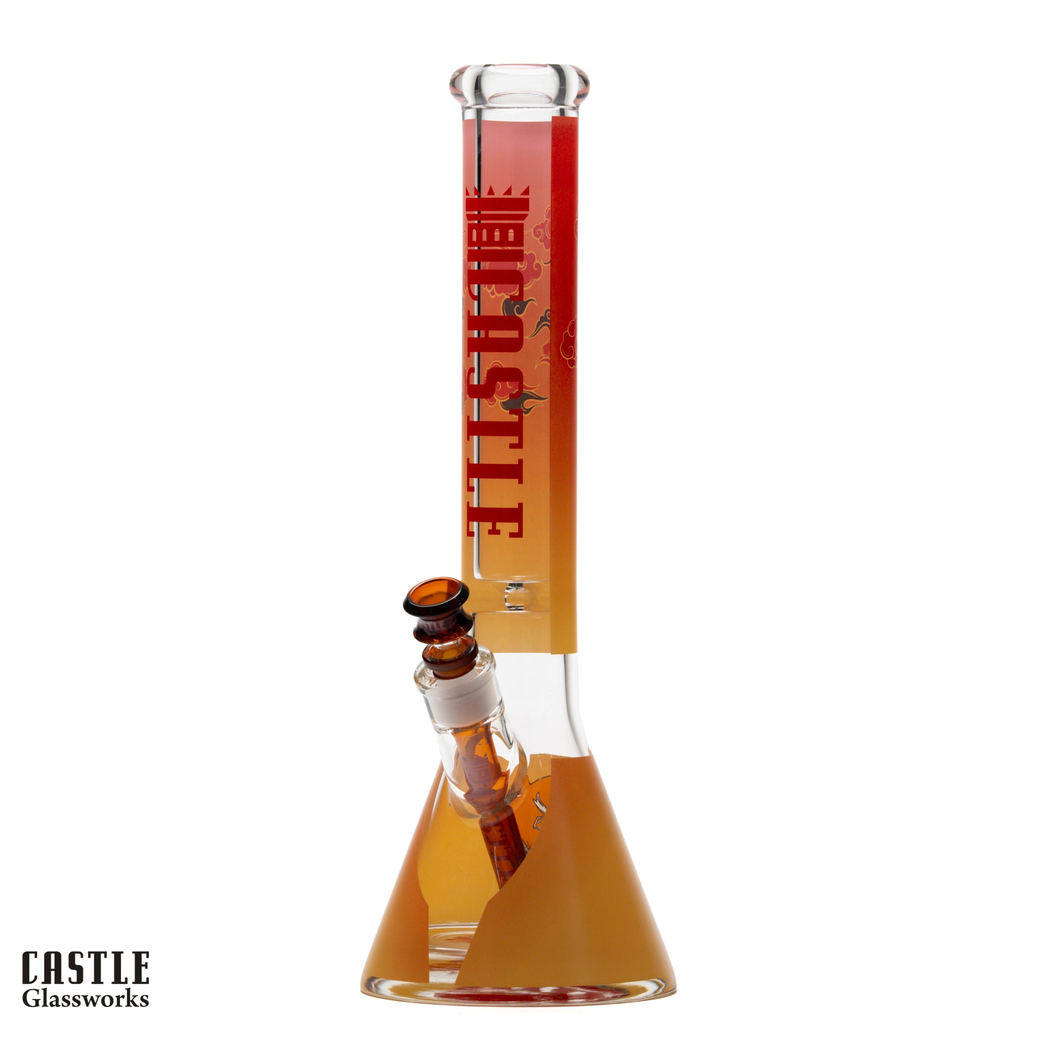 16" Samurai Beaker Bong - 9mm Thick Glass