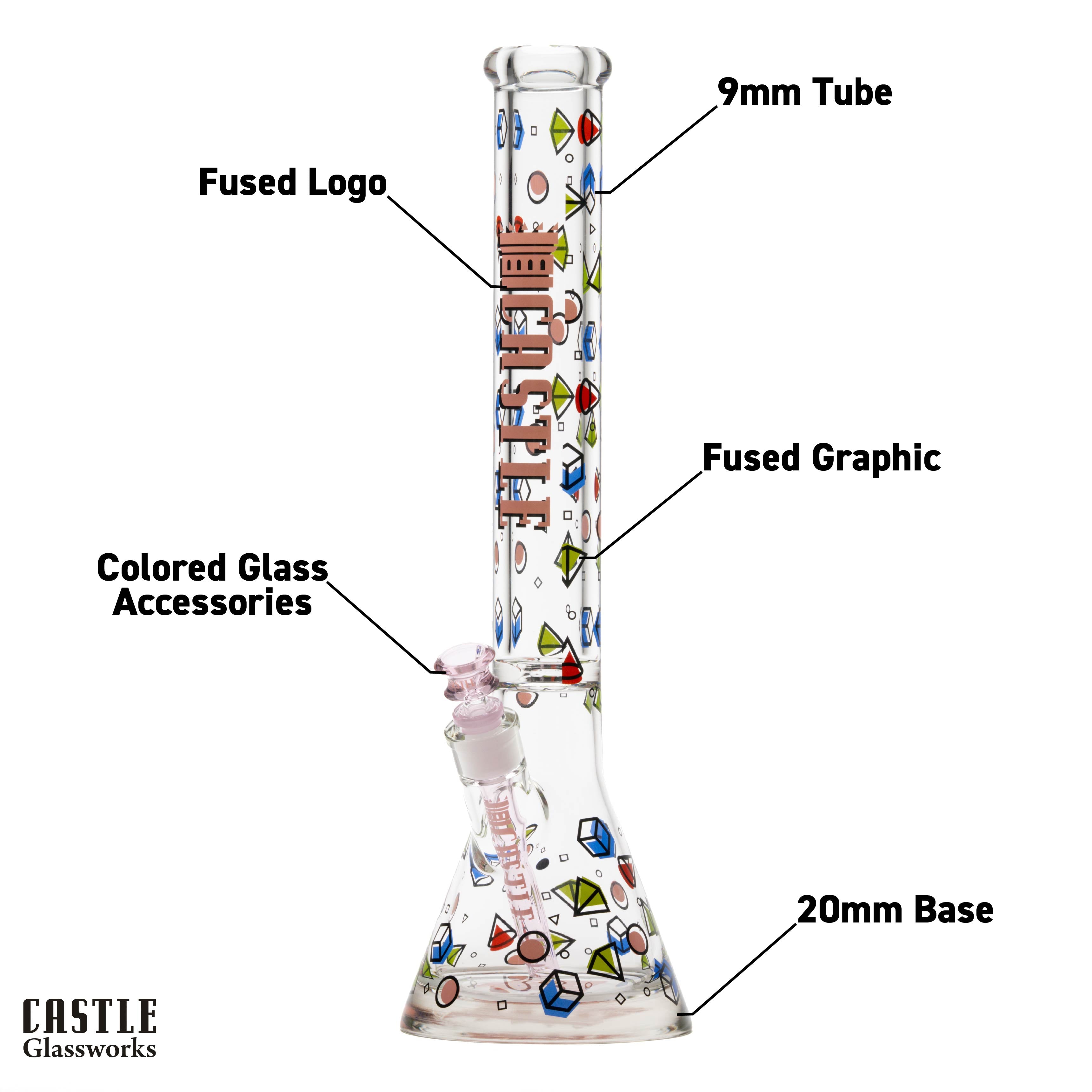 Shapes (18″) Traditional Style Beaker Bong