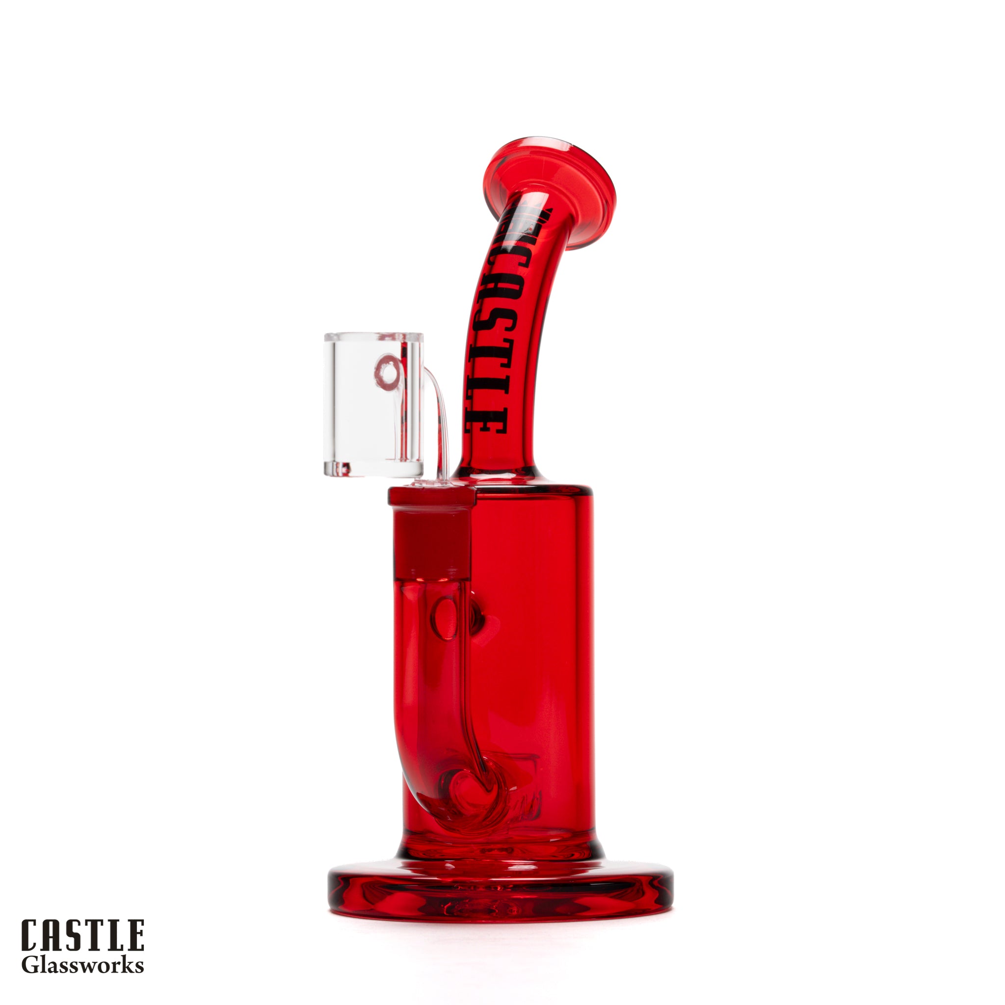 8.5" Barrel Dab Rig with Quartz Banger