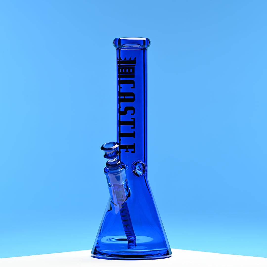 14" Luxe Electroplated Beaker Bong – 7mm Heavy Duty Glass