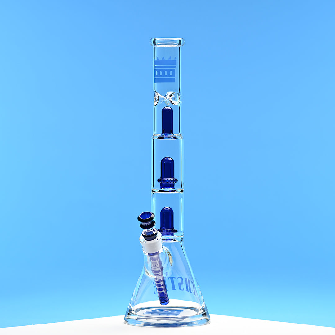 Double Showerhead (18″) Innovative Beaker Bong