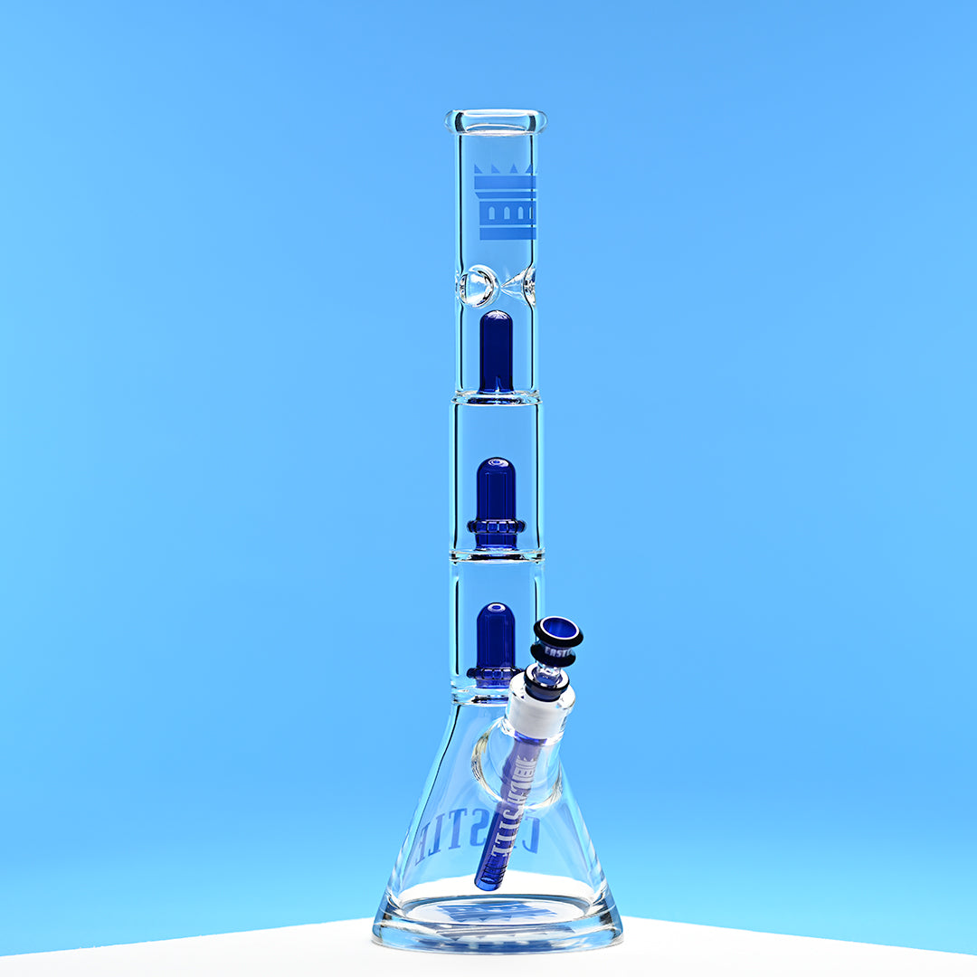 Double Showerhead (18″) Innovative Beaker Bong