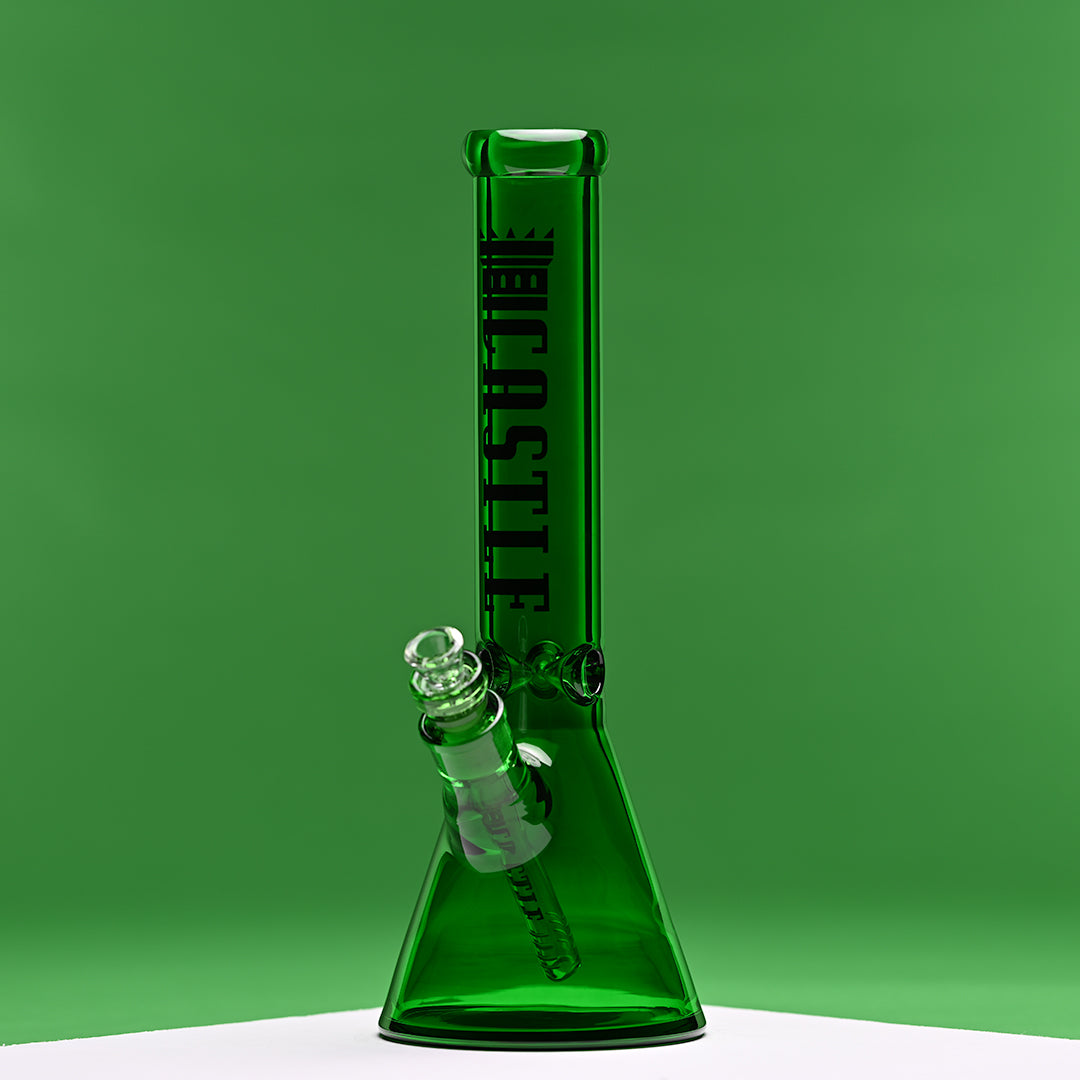 14" Luxe Electroplated Beaker Bong – 7mm Heavy Duty Glass