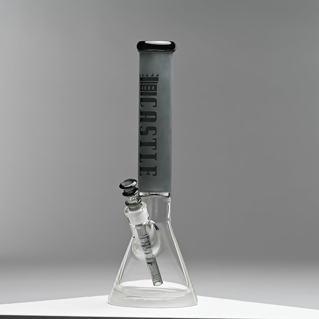 Frosted Tube (16″) Colored Beaker Bong