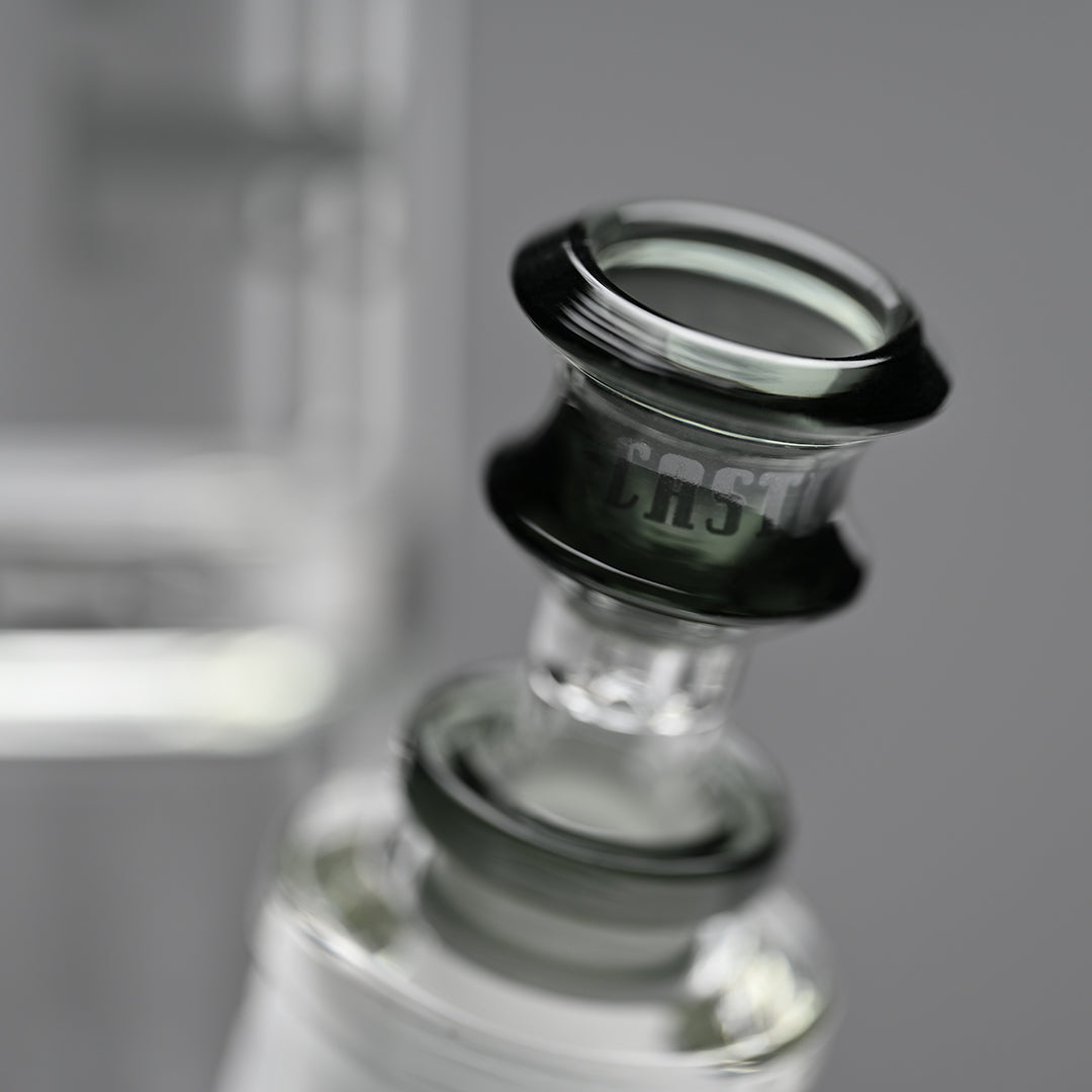 14" Premium Beaker Bong – 9mm Thick Glass with Colored Logo