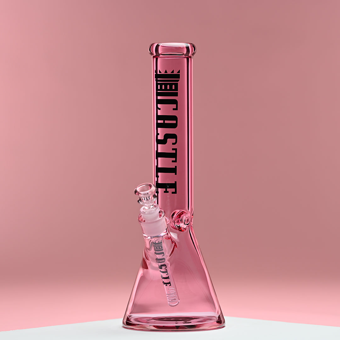 14" Luxe Electroplated Beaker Bong – 7mm Heavy Duty Glass