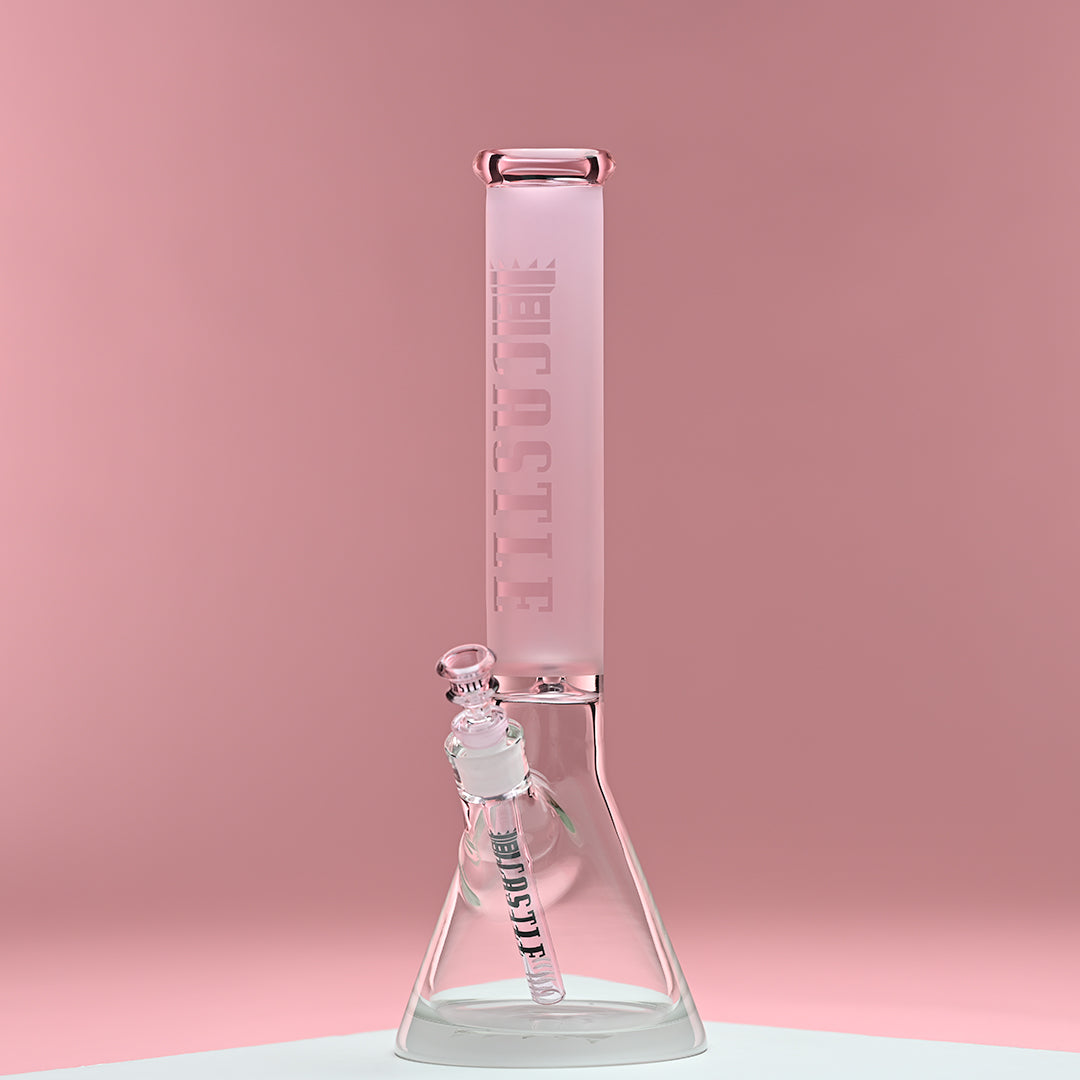 Frosted Tube (16″) Colored Beaker Bong