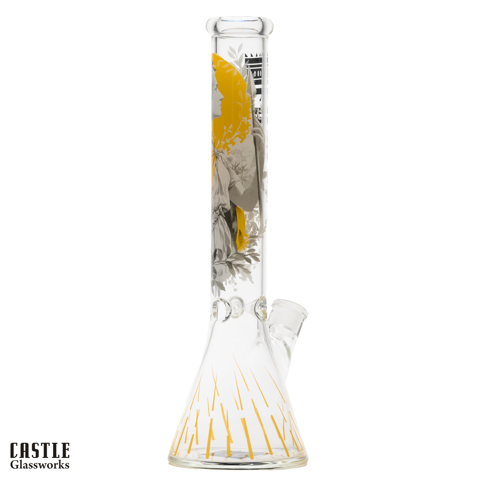 16-Inch Princess Warrior Beaker Bong - 5mm Thick Glass