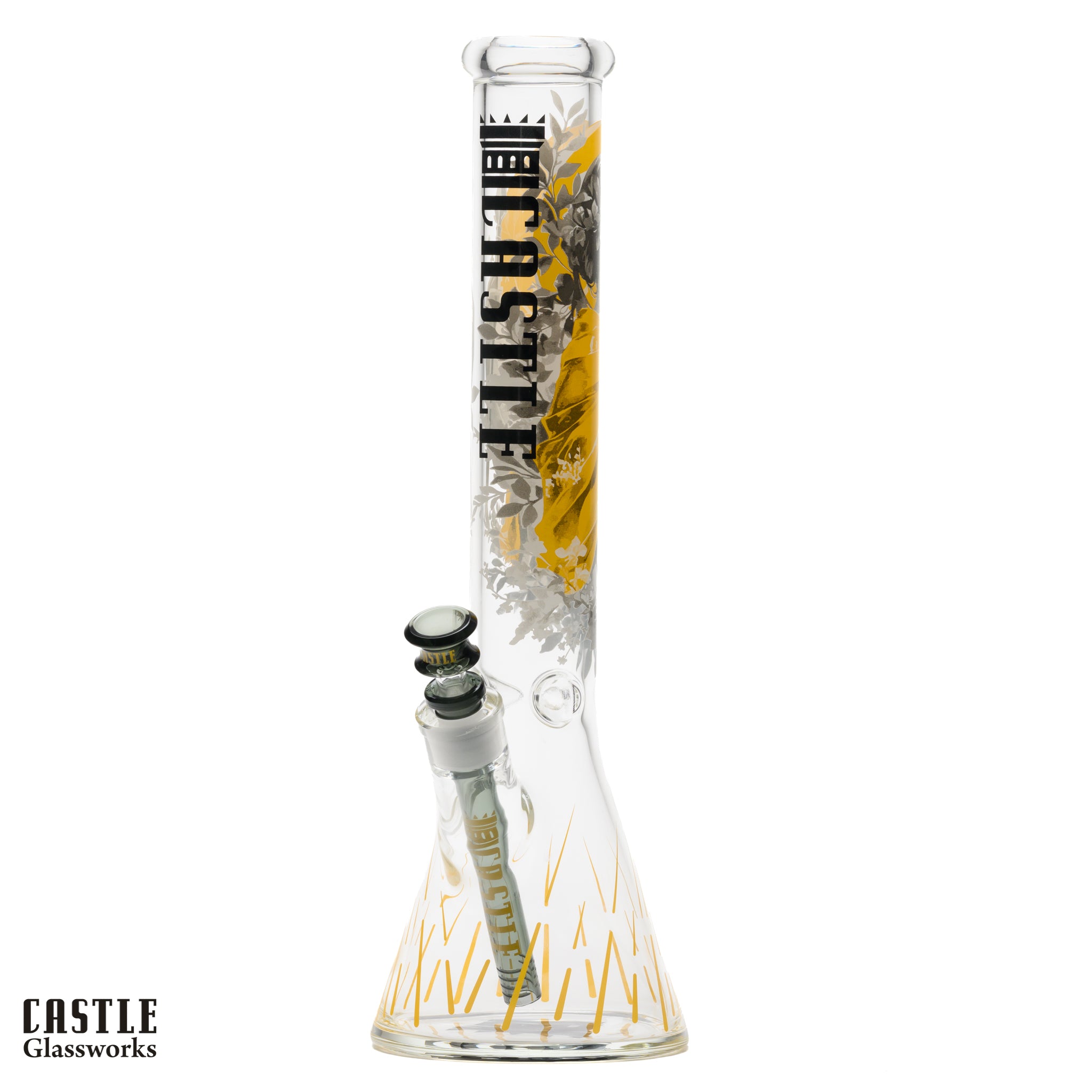 16-Inch Princess Warrior Beaker Bong - 5mm Thick Glass