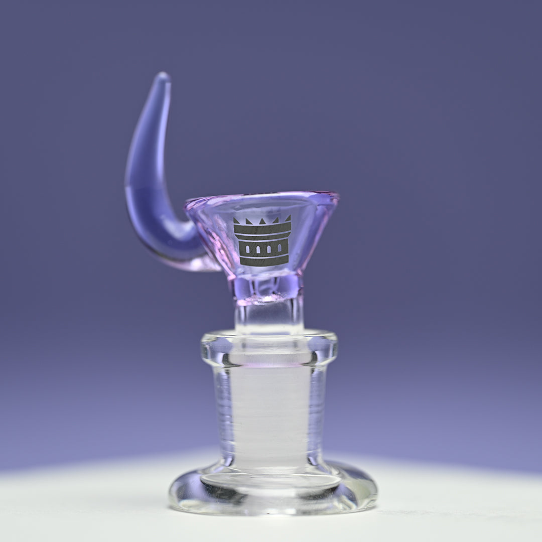 Durable Colored Horn Bowl - High-Quality Borosilicate Glass