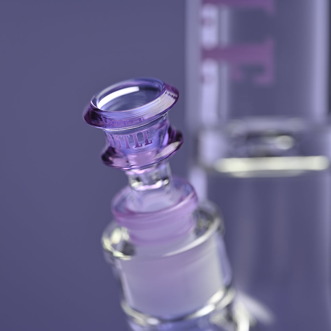 14" Premium Beaker Bong – 9mm Thick Glass with Colored Logo
