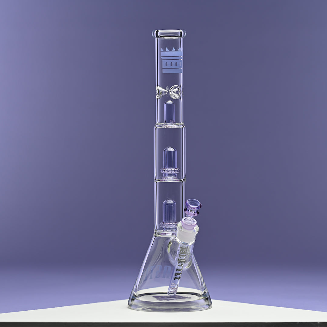 Double Showerhead (18″) Innovative Beaker Bong