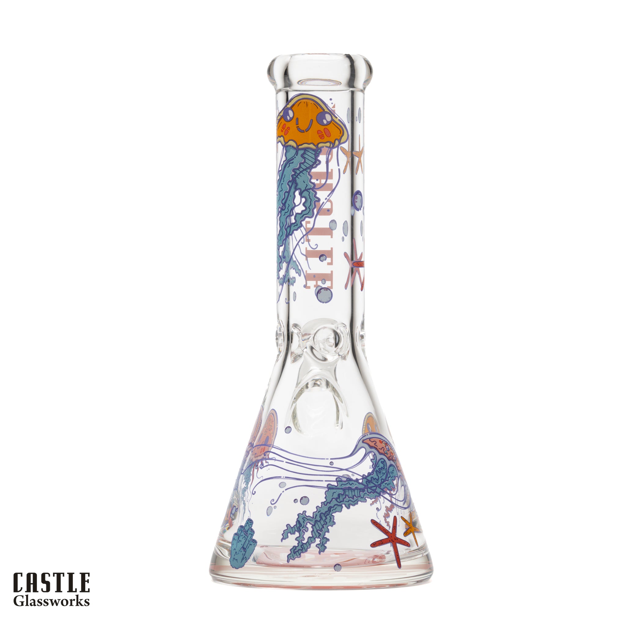 12-Inch Jellyfish Beaker Bong - 9mm Thick Glass