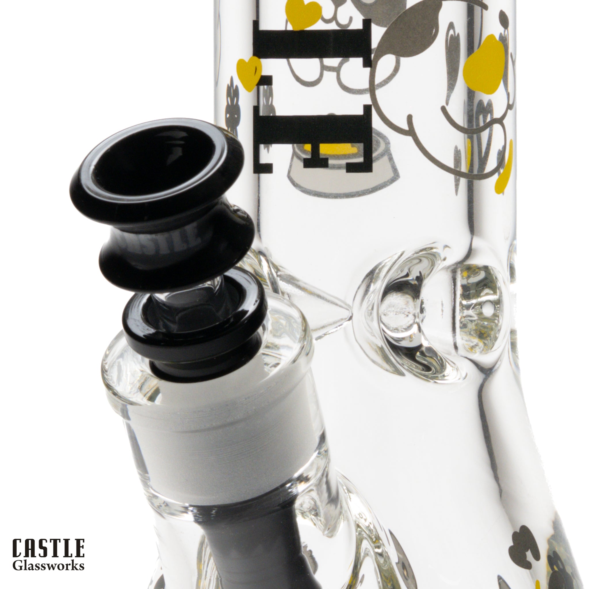 12” Kitty Cat Beaker Bong – 9mm Thick Glass