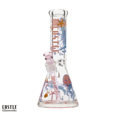12-Inch Jellyfish Beaker Bong - 9mm Thick Glass