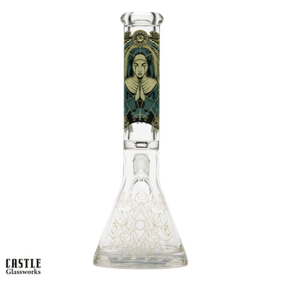 14" Occult Graphic 9mm Beaker Bong