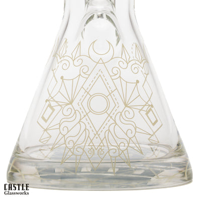 14" Occult Graphic 9mm Beaker Bong