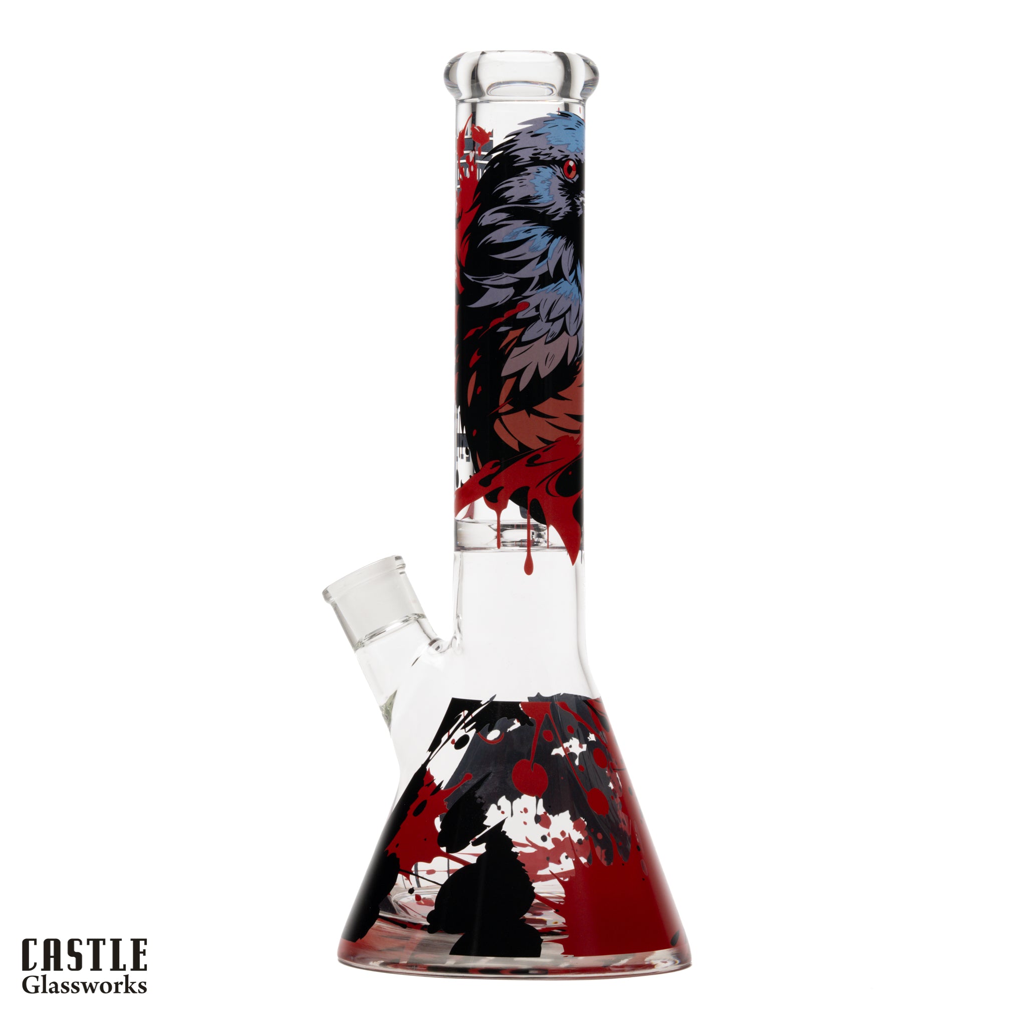 14-Inch Raven Beaker Bong - 9mm Borosilicate Glass