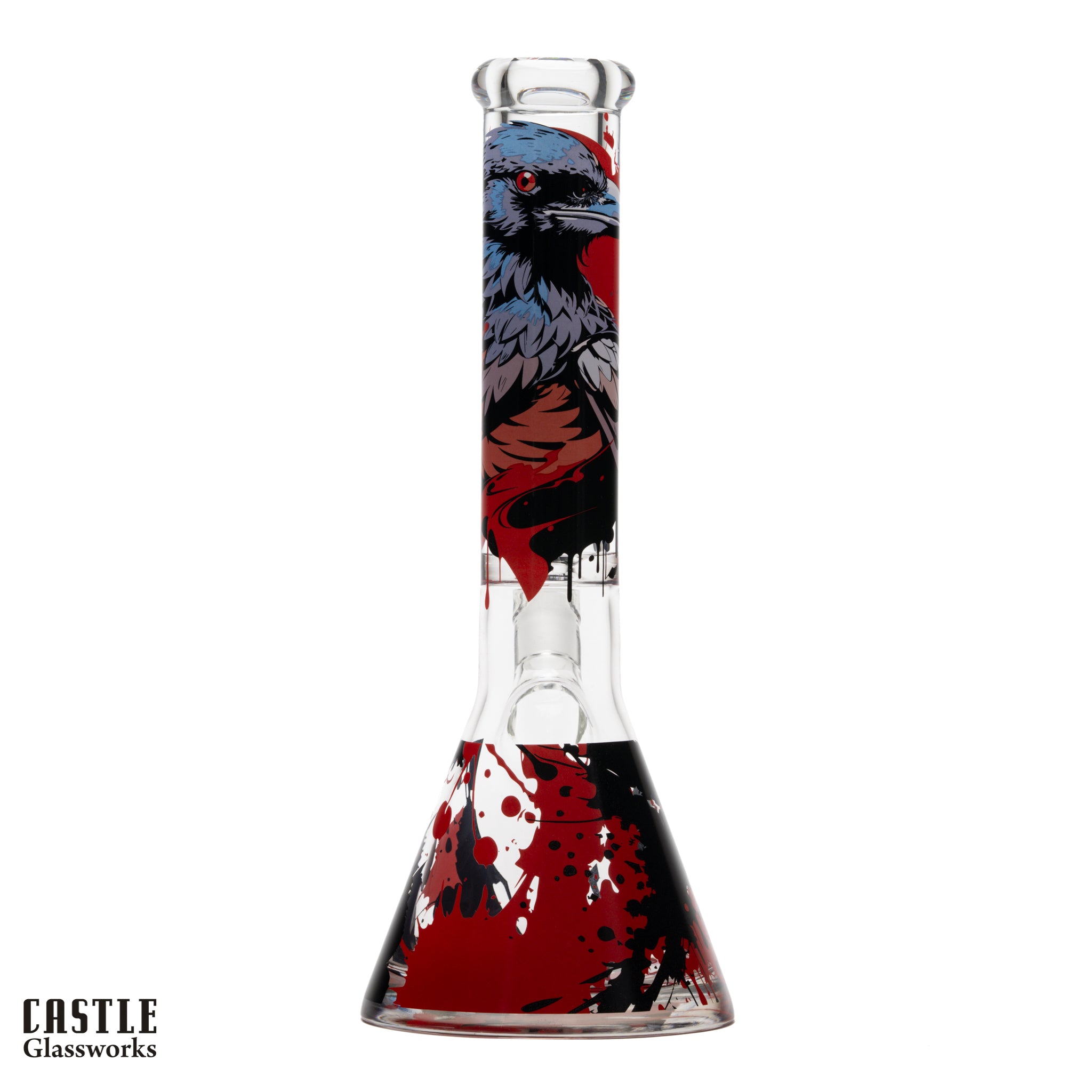 14-Inch Raven Beaker Bong - 9mm Borosilicate Glass