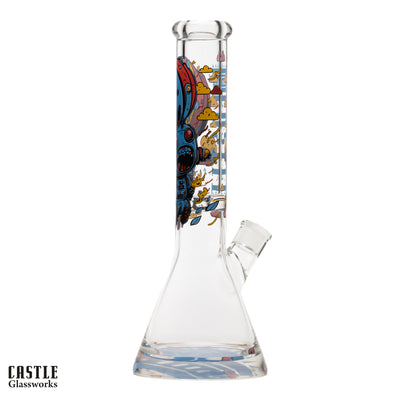 14-Inch Retro Robot Beaker Bong – 9mm Thick Glass