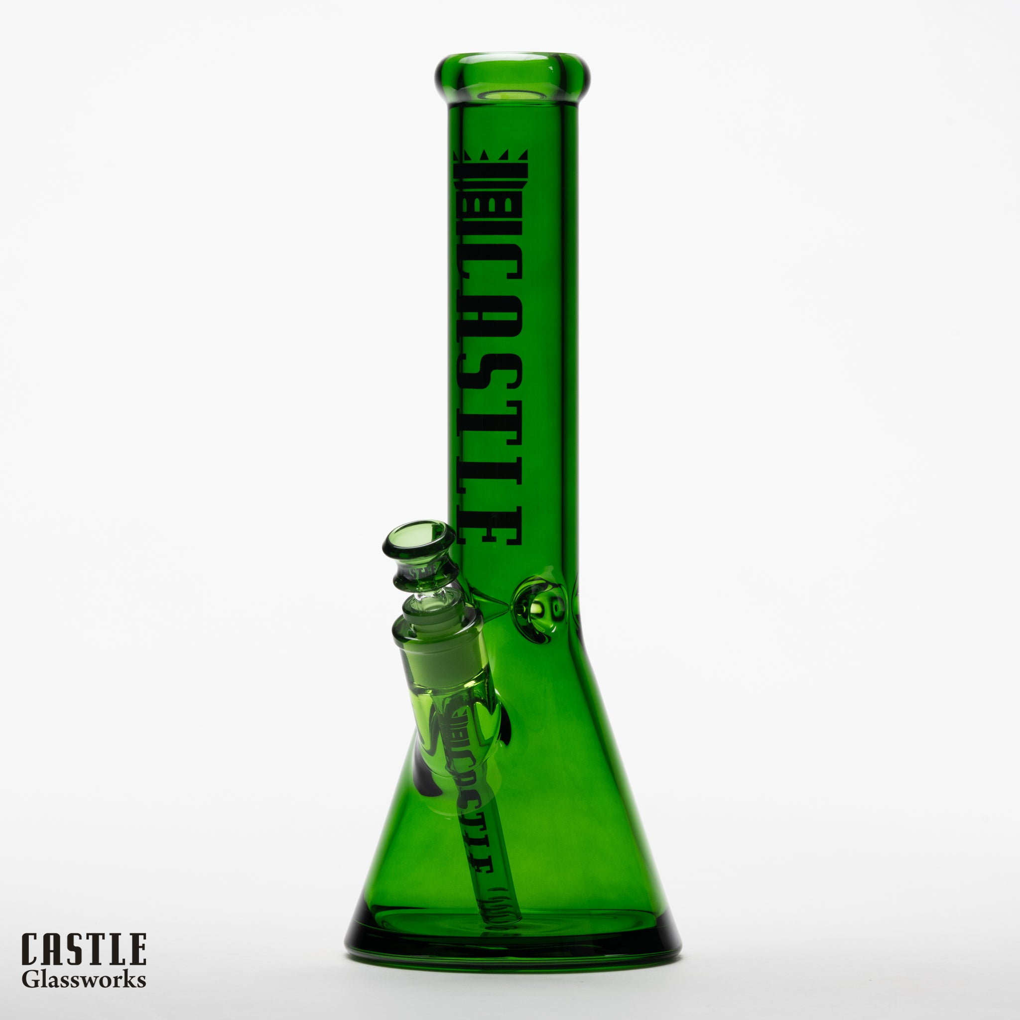 14" Electroplated Beaker Bong – 7mm Heavy Duty Glass
