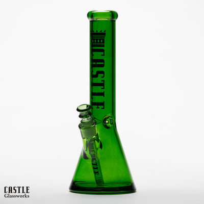 14" Electroplated Beaker Bong – 7mm Heavy Duty Glass