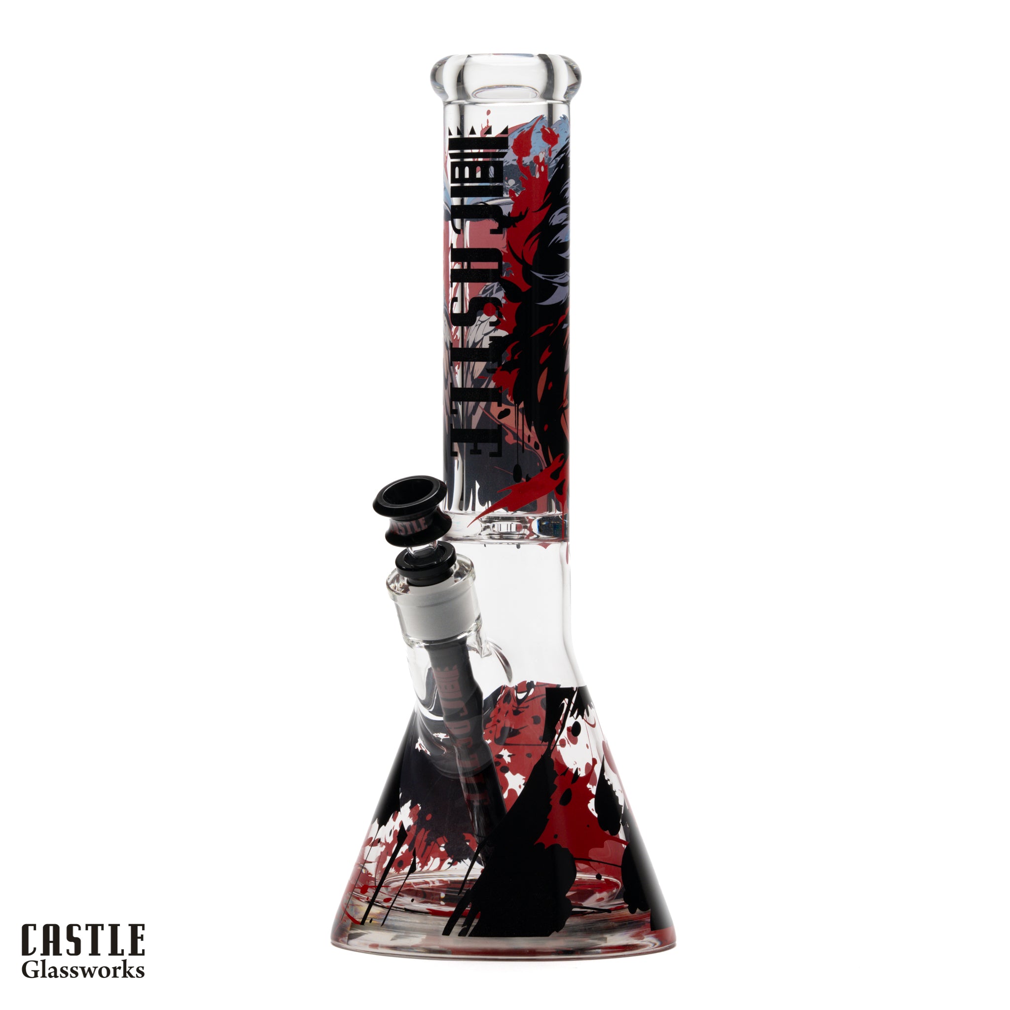 14-Inch Raven Beaker Bong - 9mm Borosilicate Glass