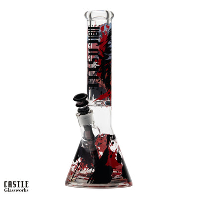 14-Inch Raven Beaker Bong - 9mm Borosilicate Glass