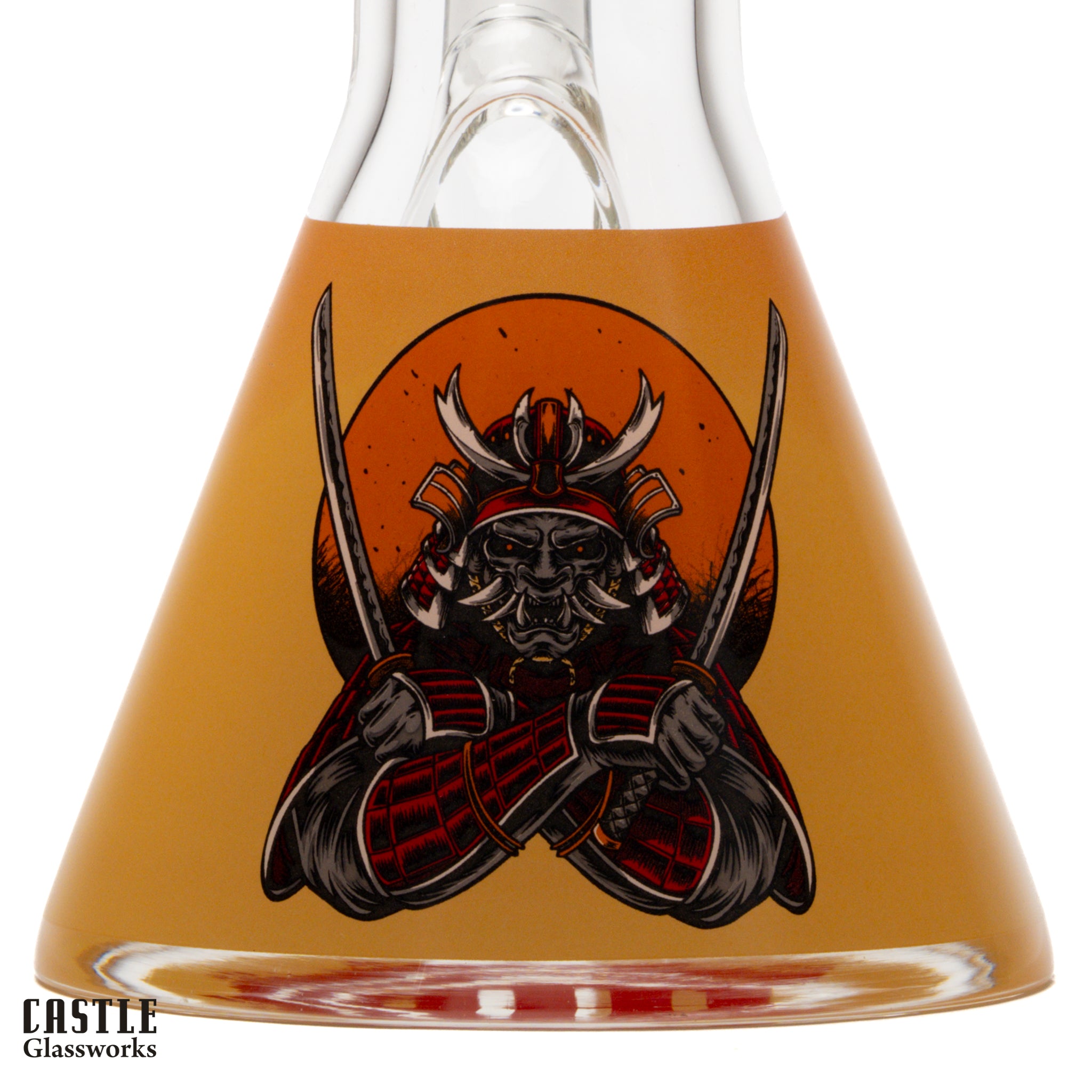 16" Samurai Beaker Bong - 9mm Thick Glass