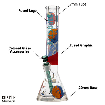 Space Case 16-Inch 9mm Beaker Bong