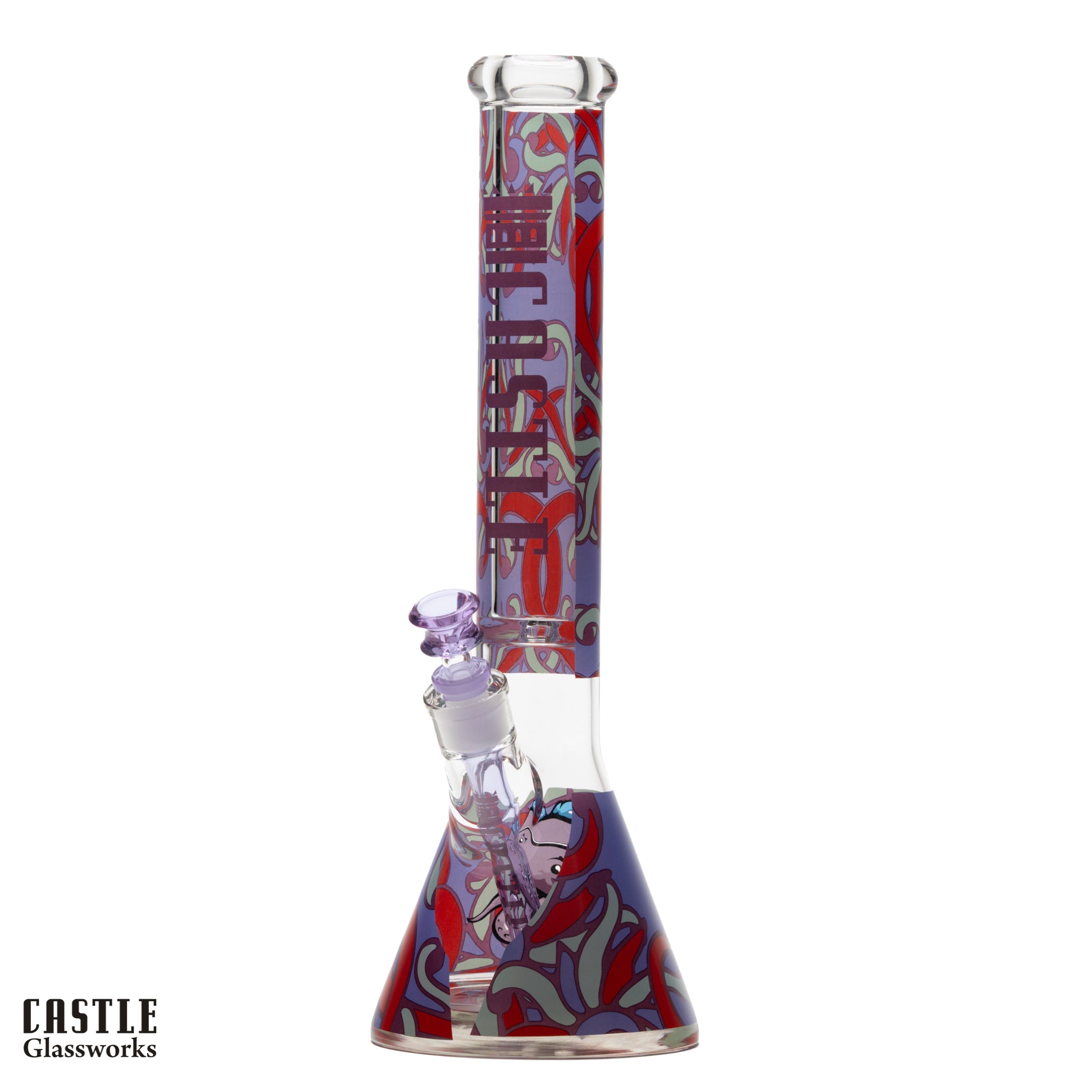 16" Octopus Beaker Bong - 9mm Thick Glass