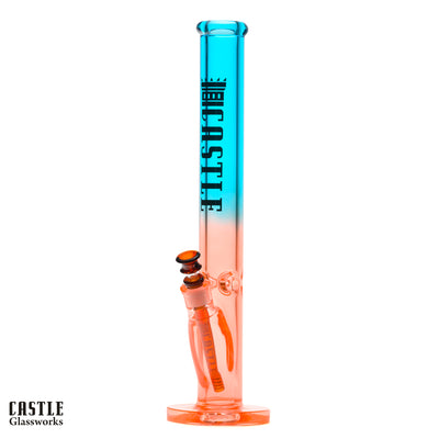 18" Straight Tube Ombre Bong – 9mm Thick Glass