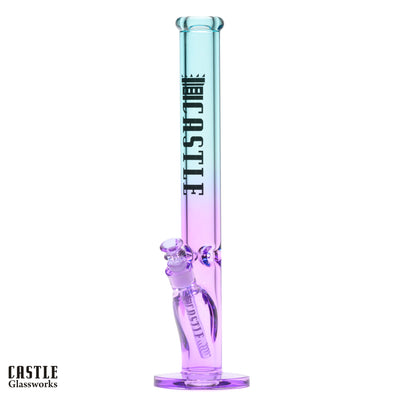 18" Straight Tube Ombre Bong – 9mm Thick Glass