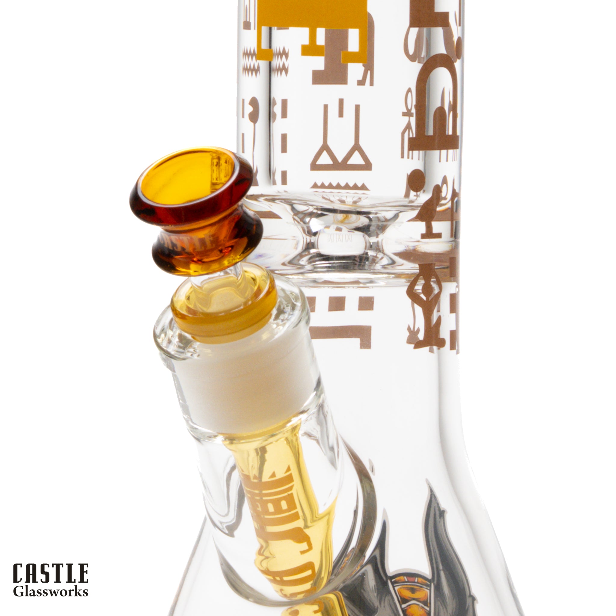 18" Anubis Beaker Bong - 9mm Thick Glass