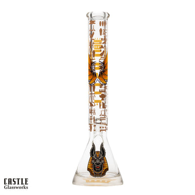 18" Anubis Beaker Bong - 9mm Thick Glass