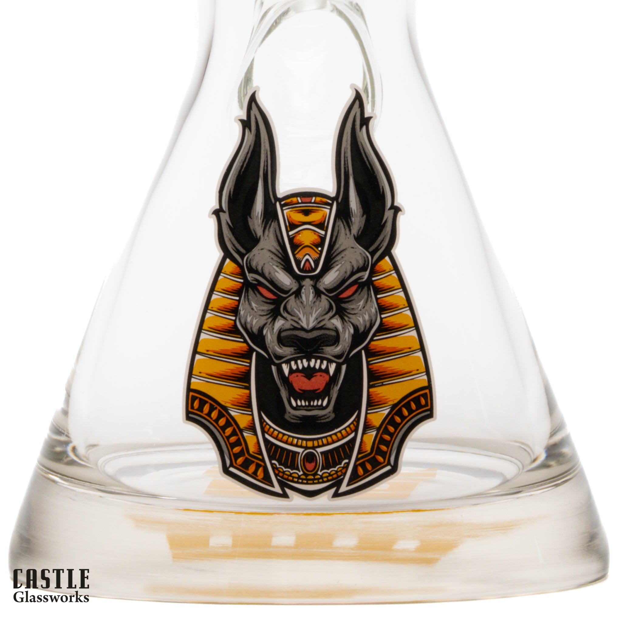 18" Anubis Beaker Bong - 9mm Thick Glass