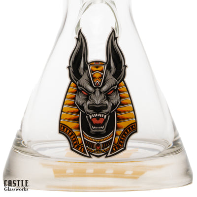 18" Anubis Beaker Bong - 9mm Thick Glass