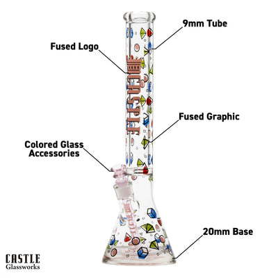 Shapes (18″) Traditional Style Beaker Bong