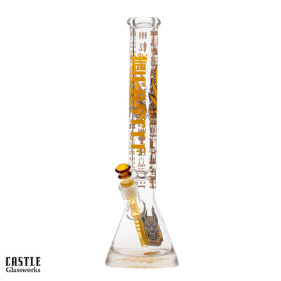18" Anubis Beaker Bong - 9mm Thick Glass