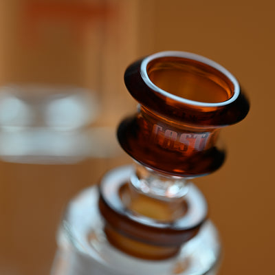 14" 9mm Beaker Bong with Colored Logo