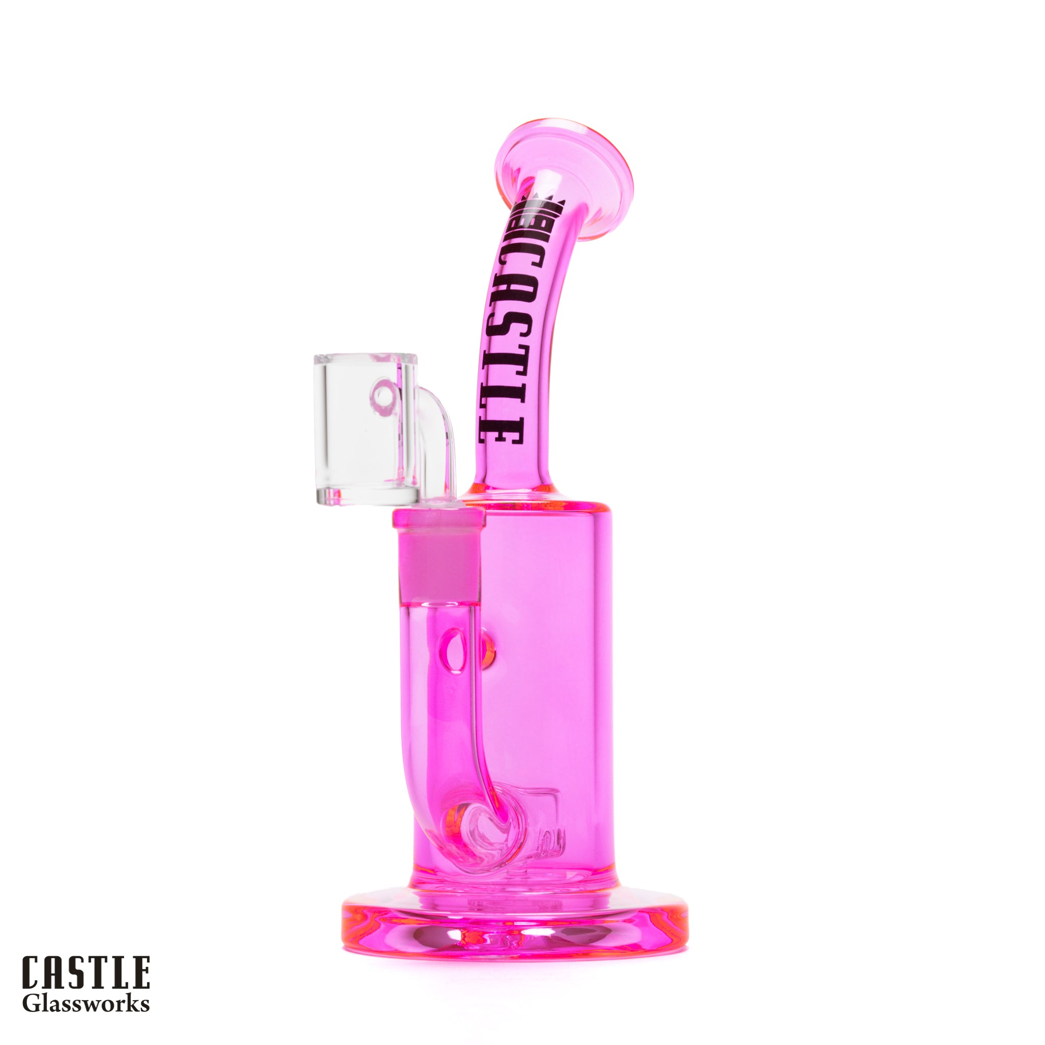8.5" Barrel Dab Rig with Quartz Banger