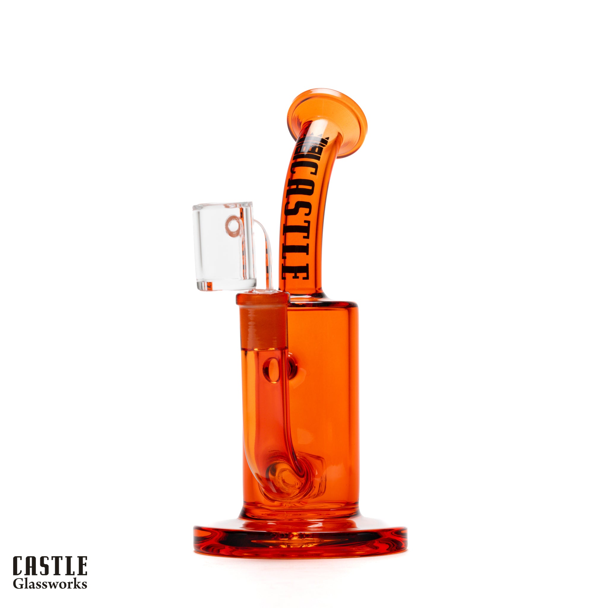 8.5" Barrel Dab Rig with Quartz Banger