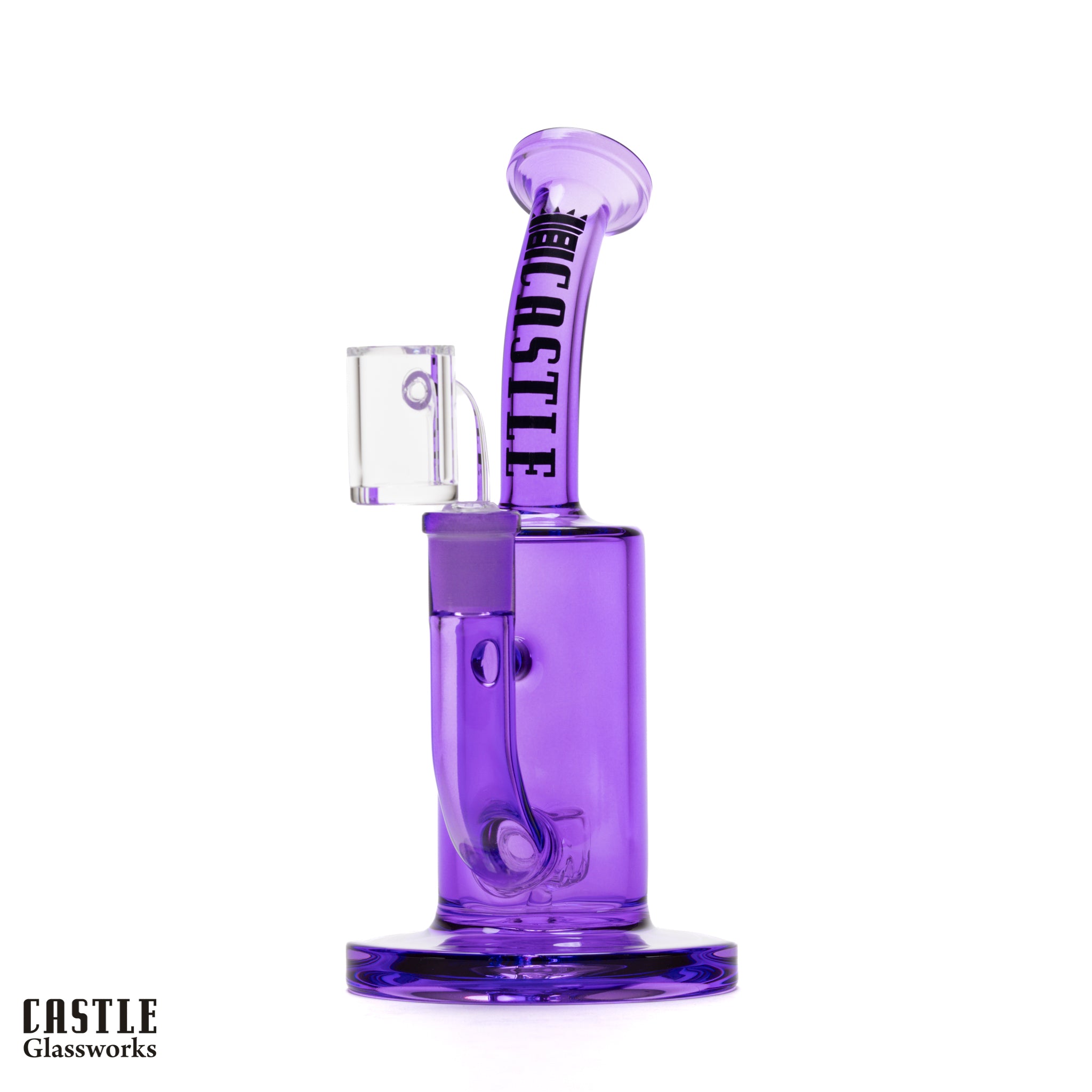 8.5" Barrel Dab Rig with Quartz Banger