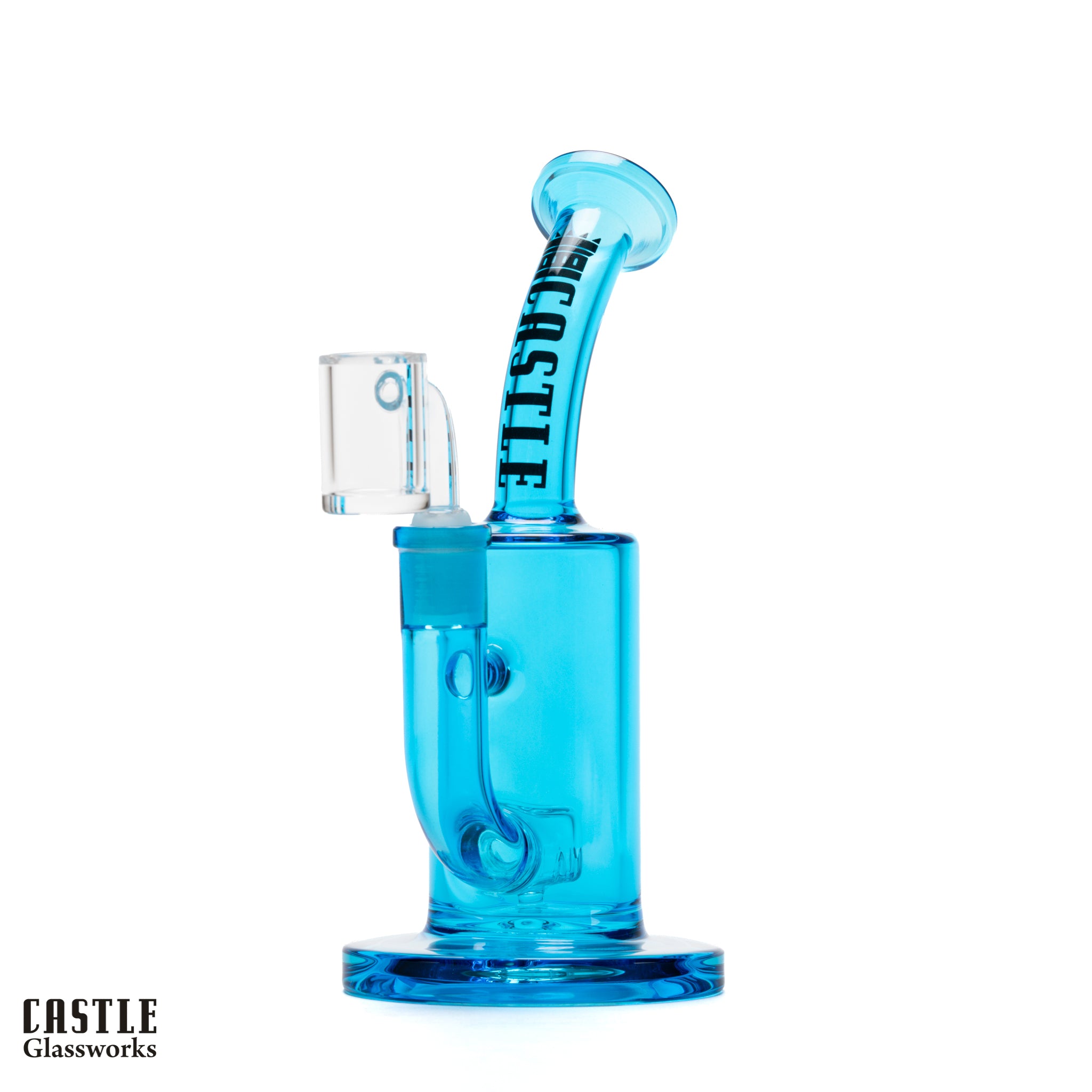 8.5" Barrel Dab Rig with Quartz Banger