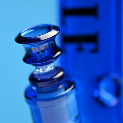 14" Electroplated Beaker Bong – 7mm Heavy Duty Glass