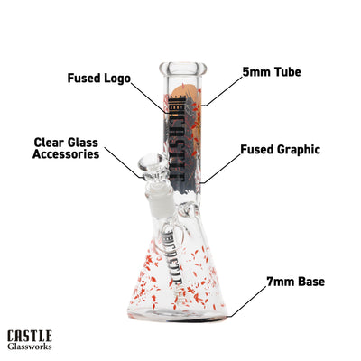 10" Bushi Beaker Bong - 5mm Thick Glass
