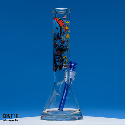 Robot (14") Retro-Futuristic Glass Bong