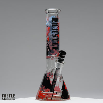 14-Inch Raven Beaker Bong - 9mm Borosilicate Glass