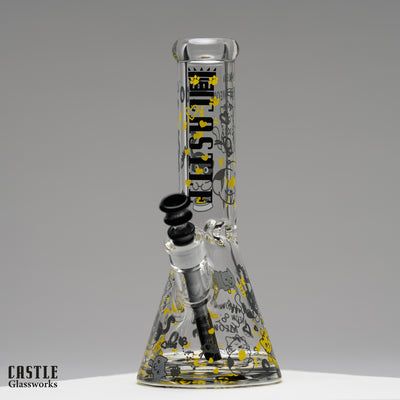 12” Kitty Cat Beaker Bong – 9mm Thick Glass